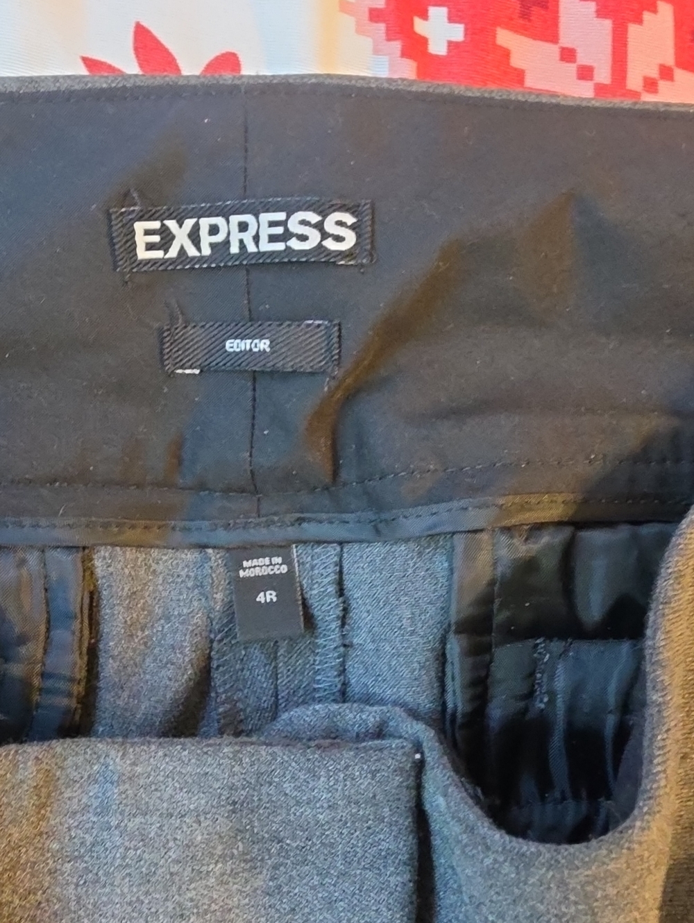 Express Wide Leg Pants in Charcoal Gray